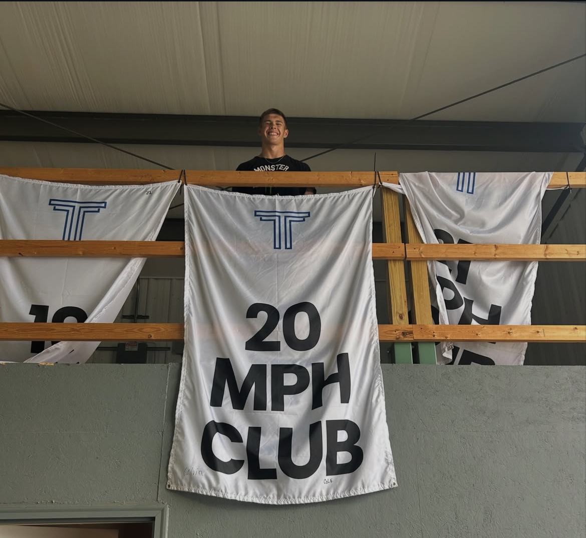 Athlete celebrating entry into the 20 MPH Club